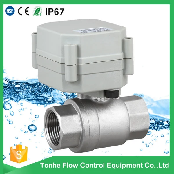 2 Way NSF61 1′′ Stainless Steel304 Motorized Water Ball Valve for Drinking Water
